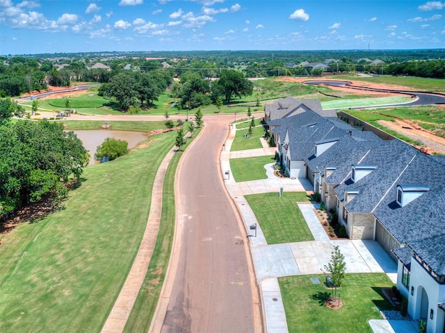 2408 Lazio Way, Edmond, OK 73034 - aerial view of a large body of water