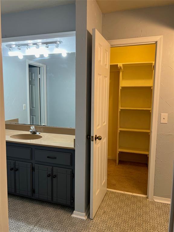 bathroom with vanity