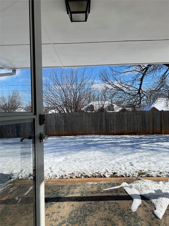 view of snowy yard