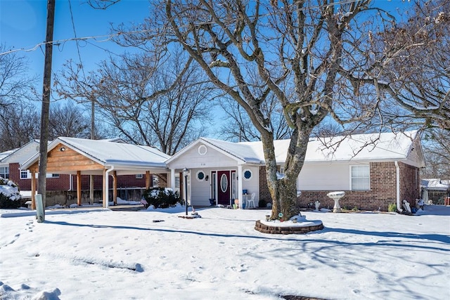 view of front of home