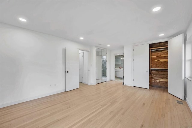 interior space featuring light hardwood / wood-style flooring