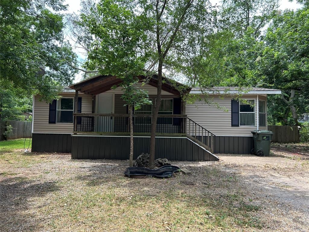 view of back of property