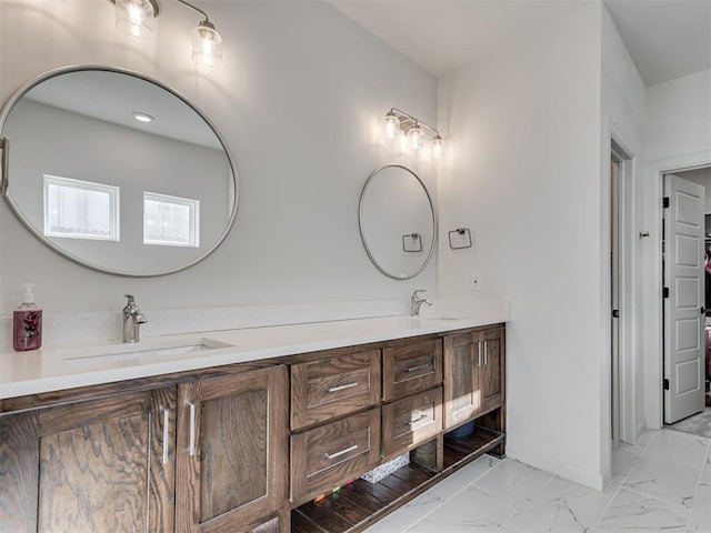 bathroom featuring vanity