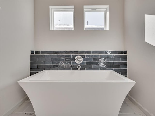 bathroom with a bathing tub