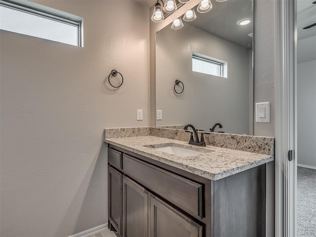 bathroom featuring vanity