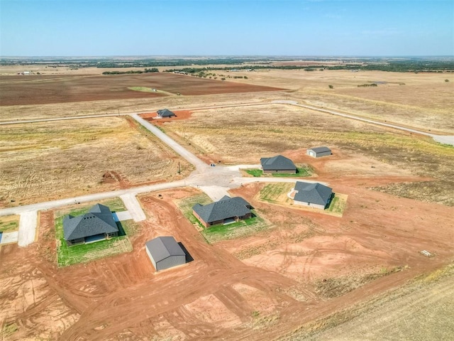 bird's eye view featuring a rural view