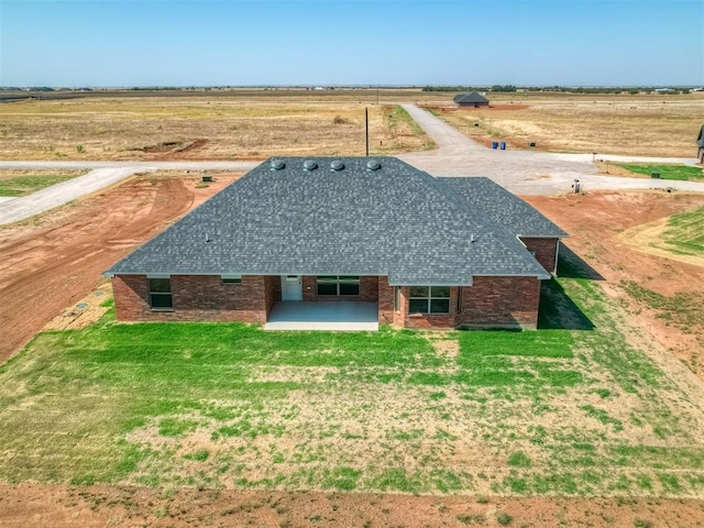 bird's eye view featuring a rural view