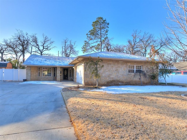 view of ranch-style home