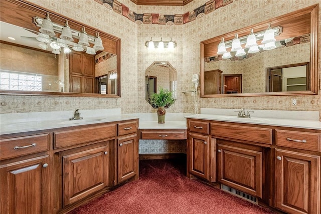 bathroom featuring vanity