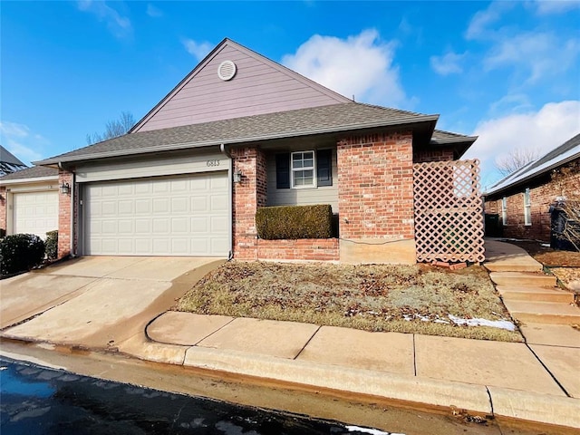 view of front of home featuring a garage