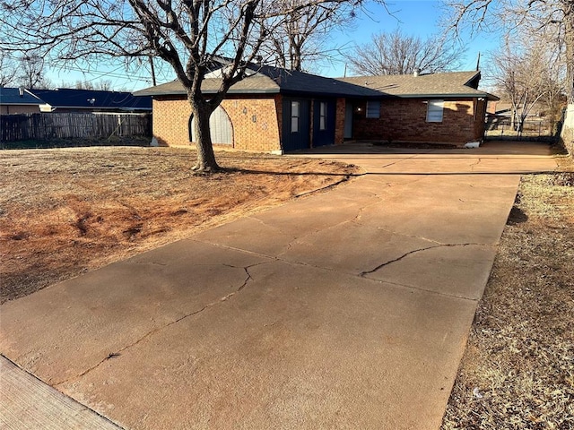 view of ranch-style home