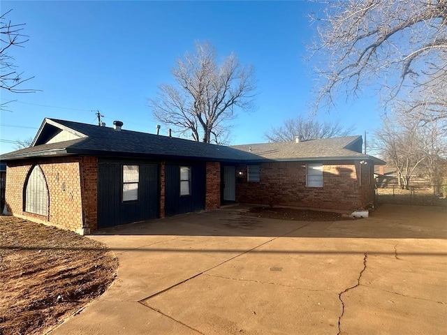 view of ranch-style house