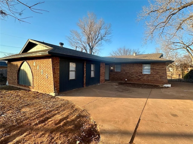 view of ranch-style home