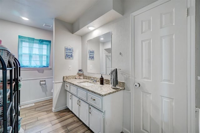 bathroom with vanity