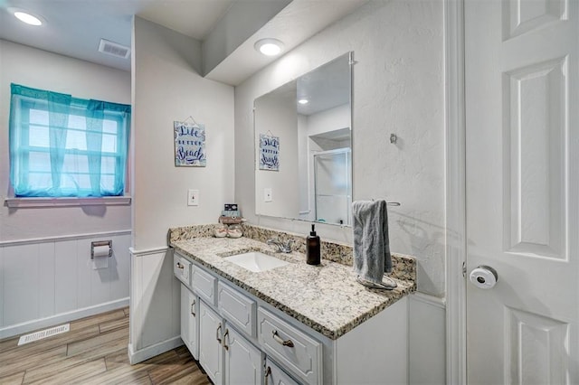 bathroom featuring vanity