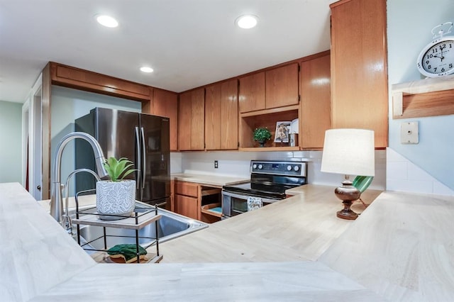 kitchen with stainless steel appliances