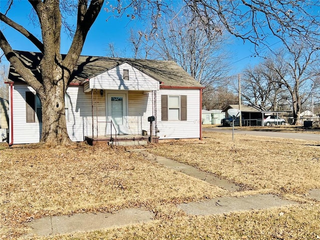 view of bungalow-style home