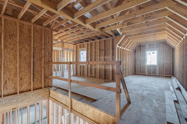 view of attic