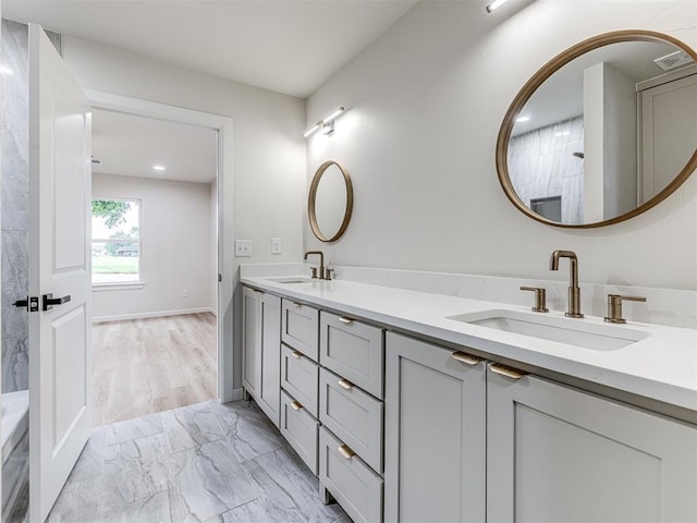 bathroom featuring vanity