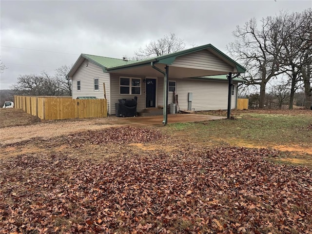 view of rear view of house