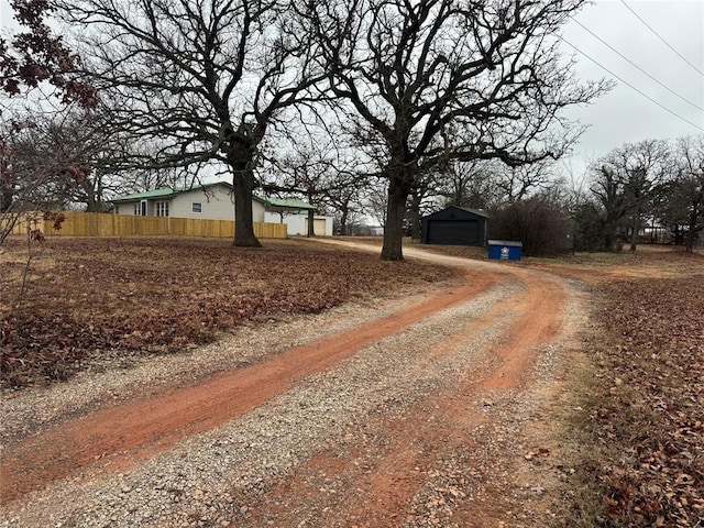 view of road