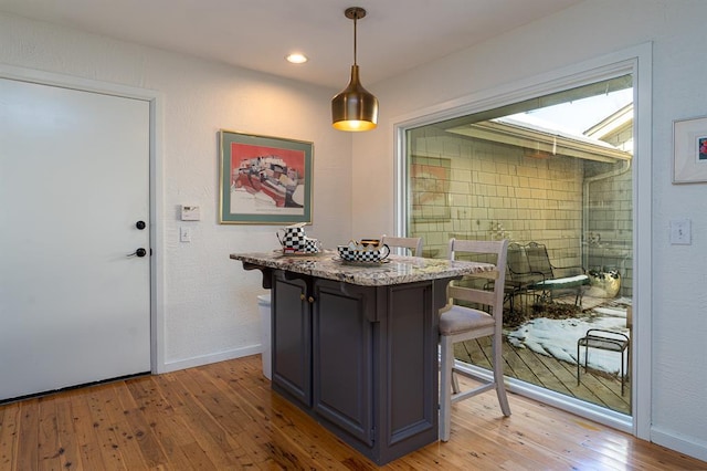 interior space featuring light hardwood / wood-style flooring