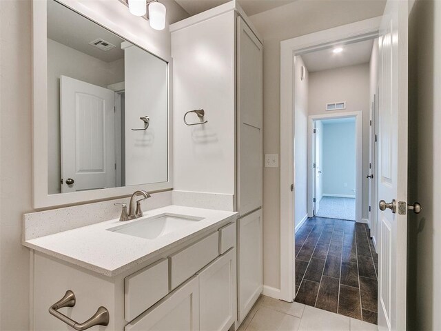 bathroom with vanity