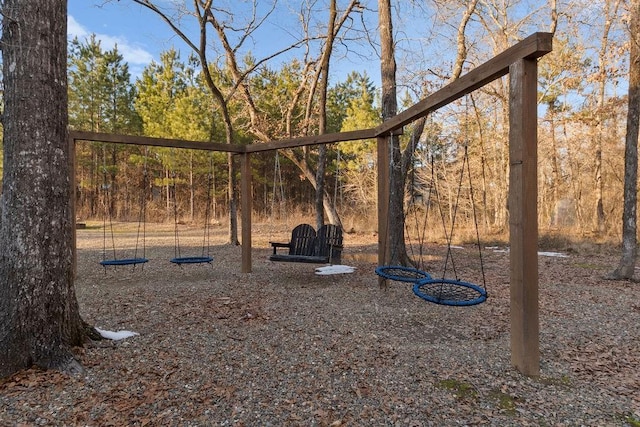 view of jungle gym