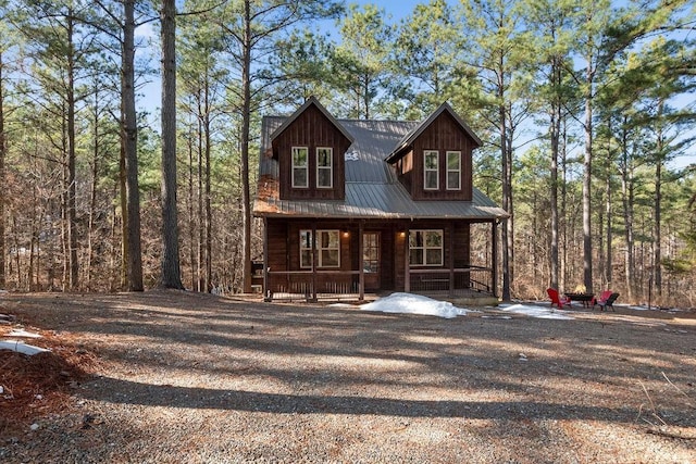 view of front of house with a porch