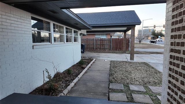 exterior space featuring a patio area