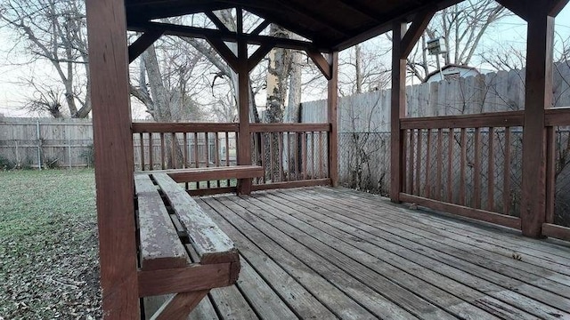 view of deck