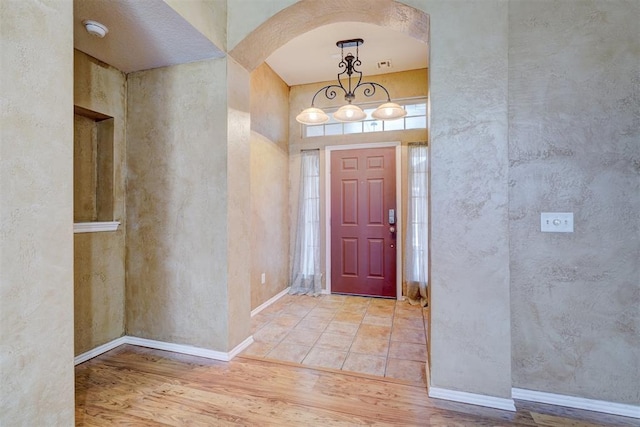 entryway featuring light hardwood / wood-style floors