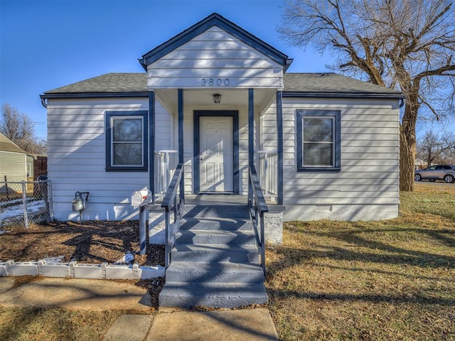 view of bungalow-style house