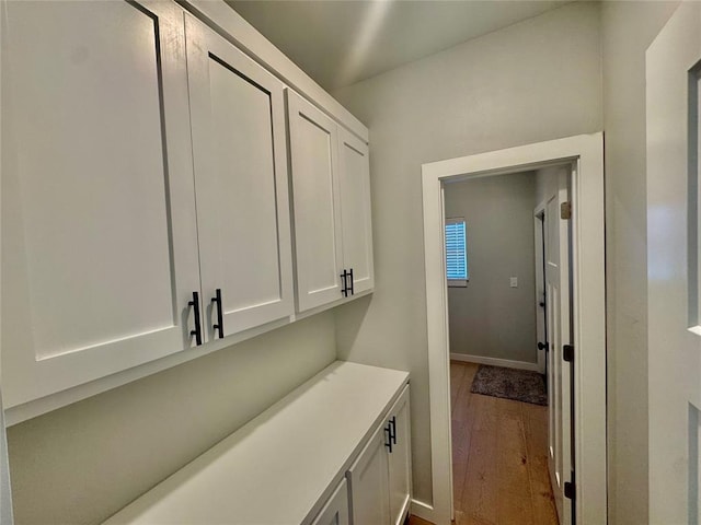 interior space featuring hardwood / wood-style flooring