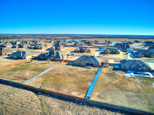 aerial view featuring a residential view