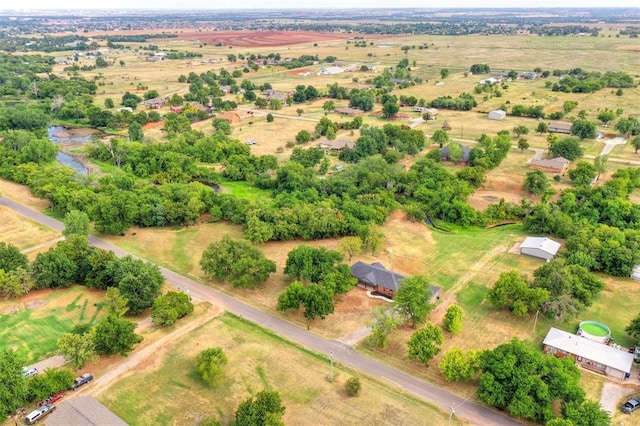 bird's eye view featuring a rural view