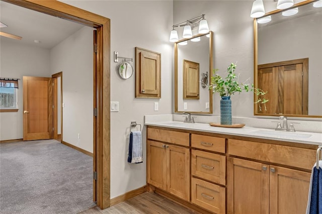 bathroom featuring vanity