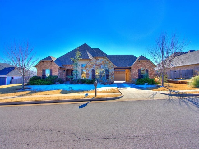 view of front of house featuring a garage