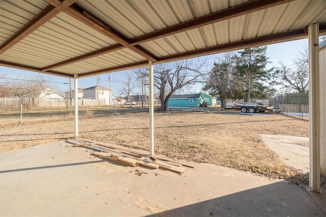 view of yard with a patio area