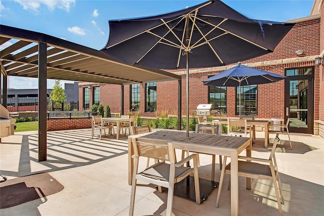 view of patio / terrace with grilling area