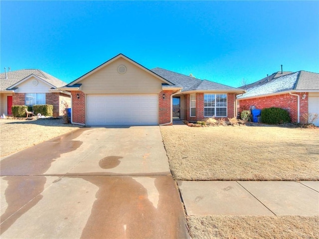 ranch-style house featuring a garage