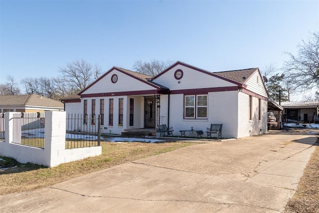 view of front of home