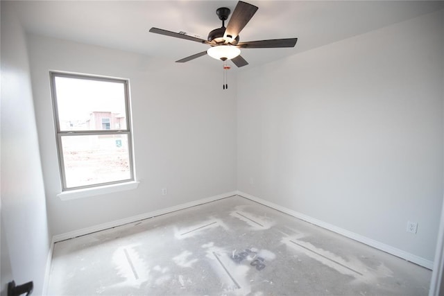 8108 NW 154th St, Edmond, OK 73013 - empty room with baseboards and ceiling fan