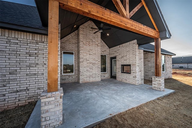 1127 Deer Rdg, Tuttle, OK 73089 - view of patio featuring ceiling fan