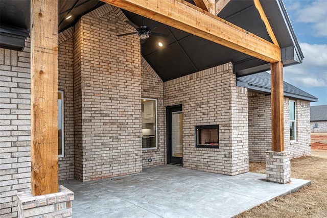 1127 Deer Rdg, Tuttle, OK 73089 - view of patio featuring a ceiling fan