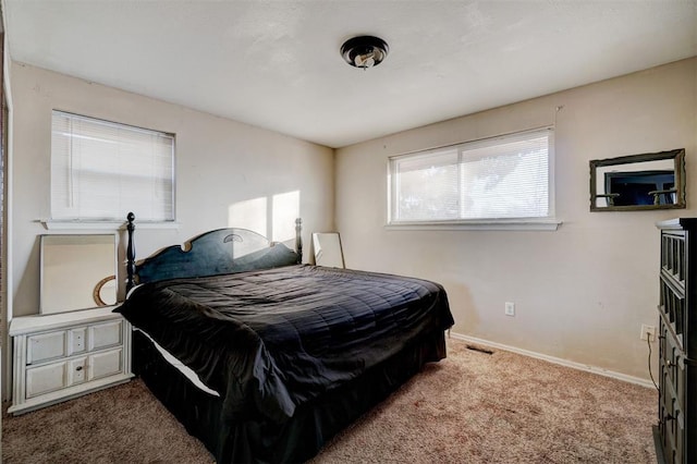 bedroom with carpet flooring