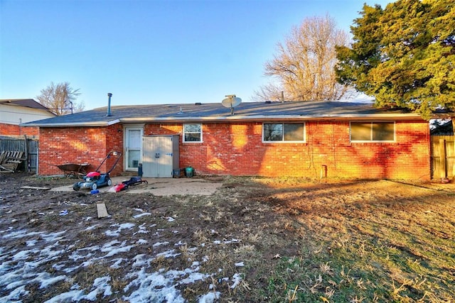 view of back of property