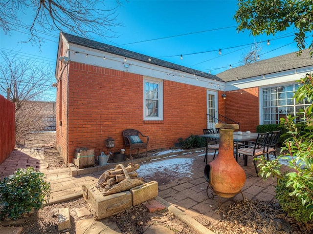 back of house featuring a patio area