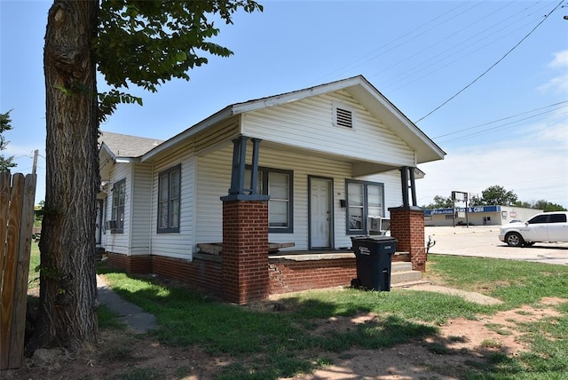 bungalow-style home with a porch