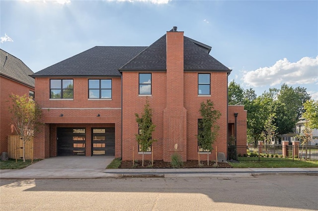 view of front of home featuring a garage